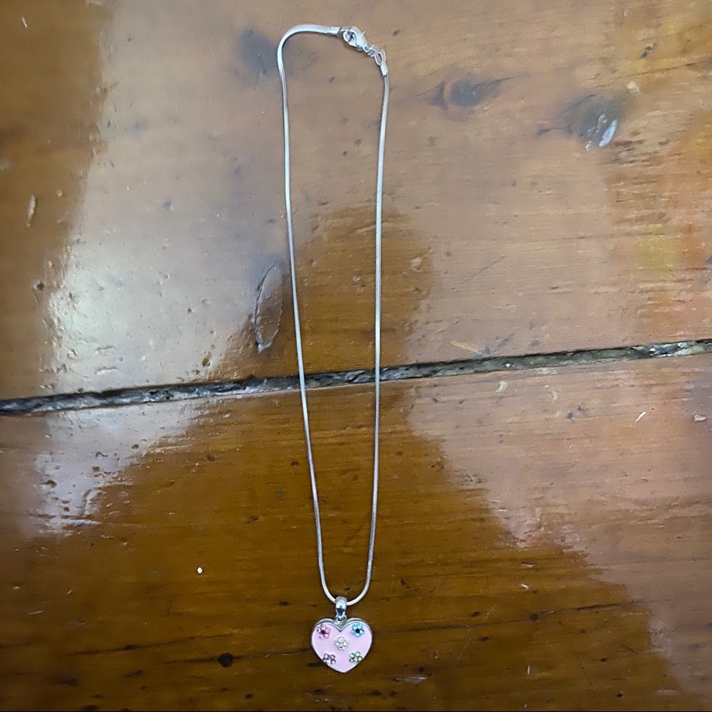 Flower Heart Necklace